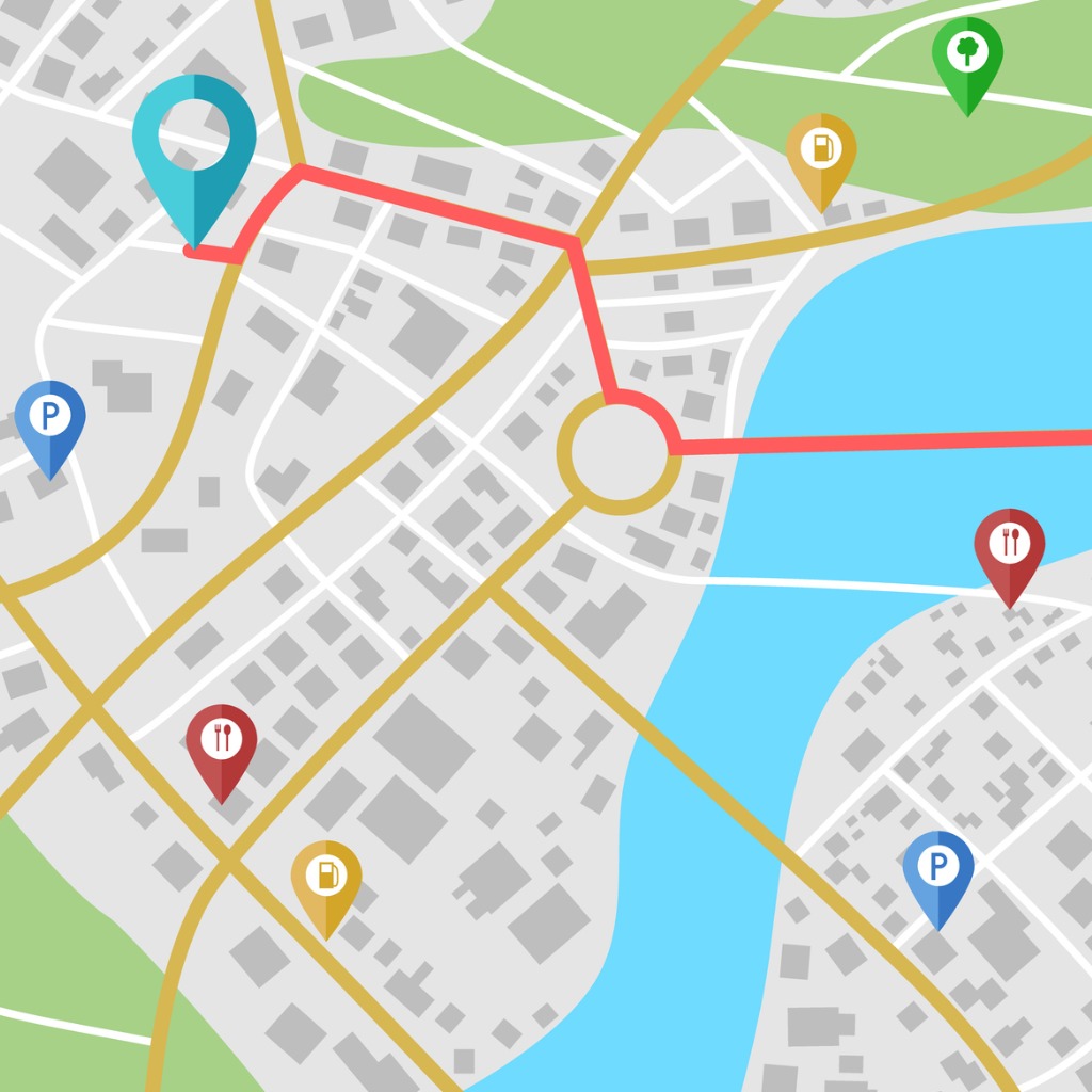 Parking partner location pins